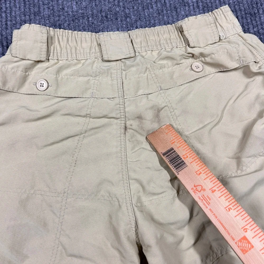 AFTCO Shorts Mens 28 M1 Original Fishing Khaki Tan Elastic Waist Cotton